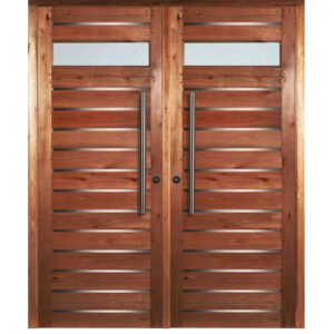 Puerta 502 Doble Premium Apliques de Acero inox