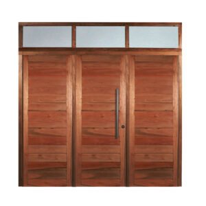 Portón De Abrir Estilo Moderno mod 501 Con Portada Superior