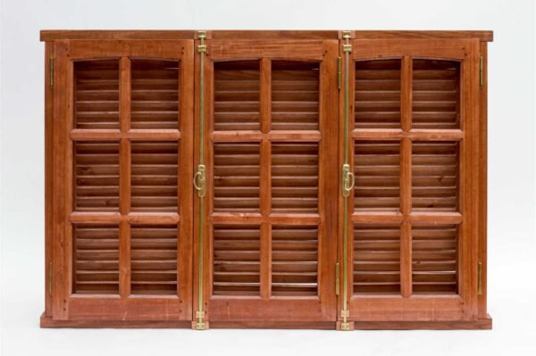 Ventana De Abrir Con Postigo P/Vidrio repartido